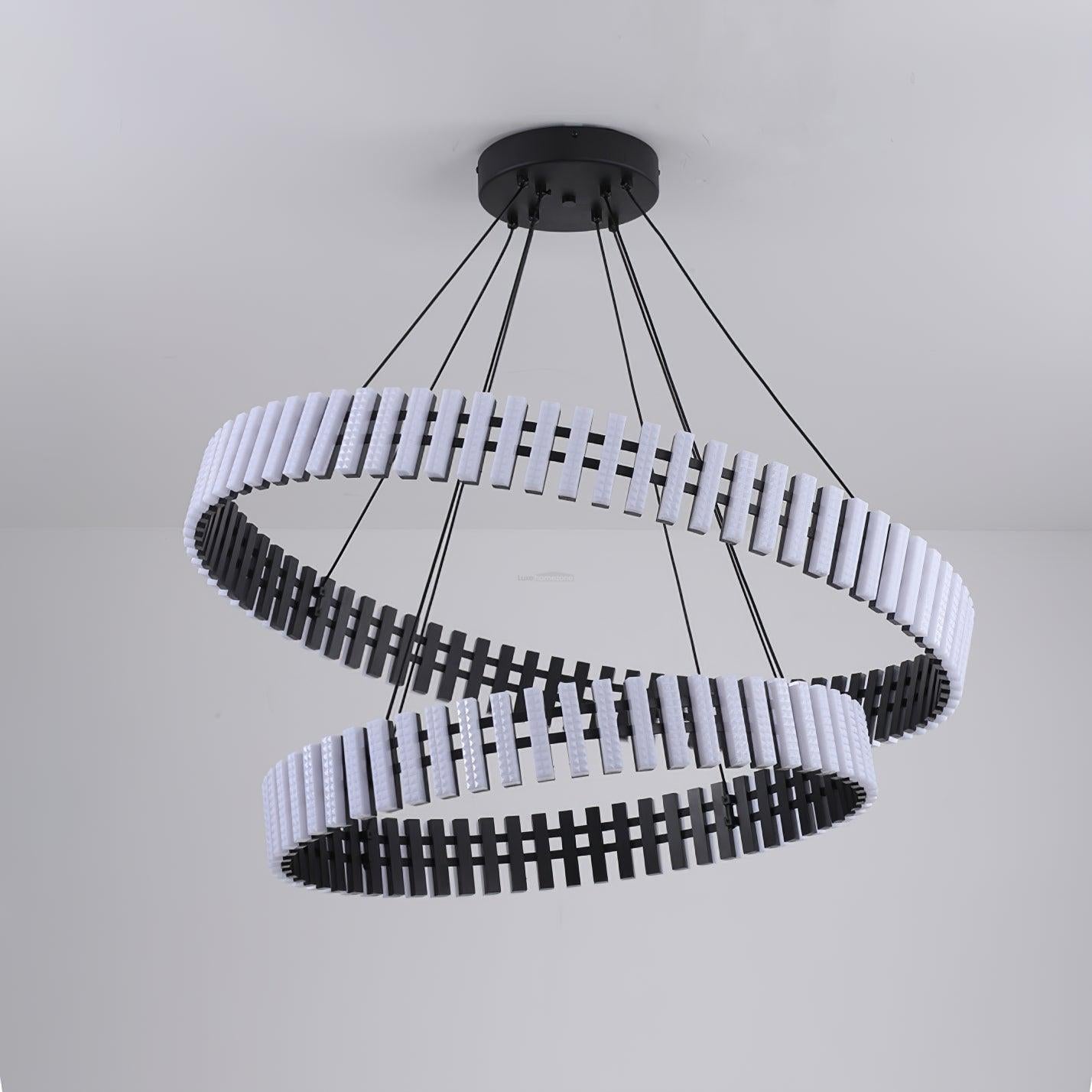 Hanging LED Chandelier ∅ 15.7″-Sylvia Space