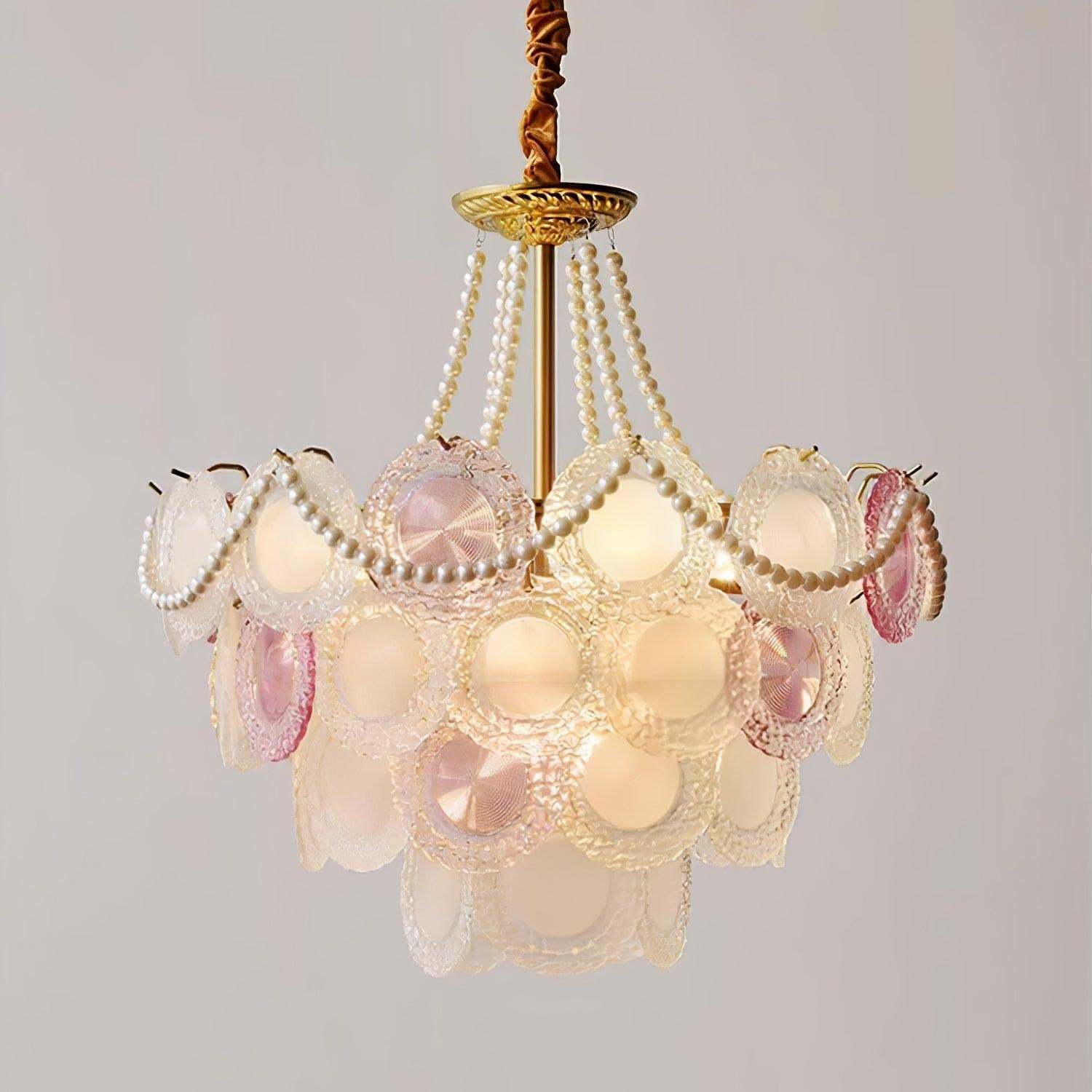 Rainbow Chandelier with Round/Long canopy-Sylvia Space