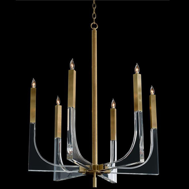 Acrylic Framed Arm Chandelier