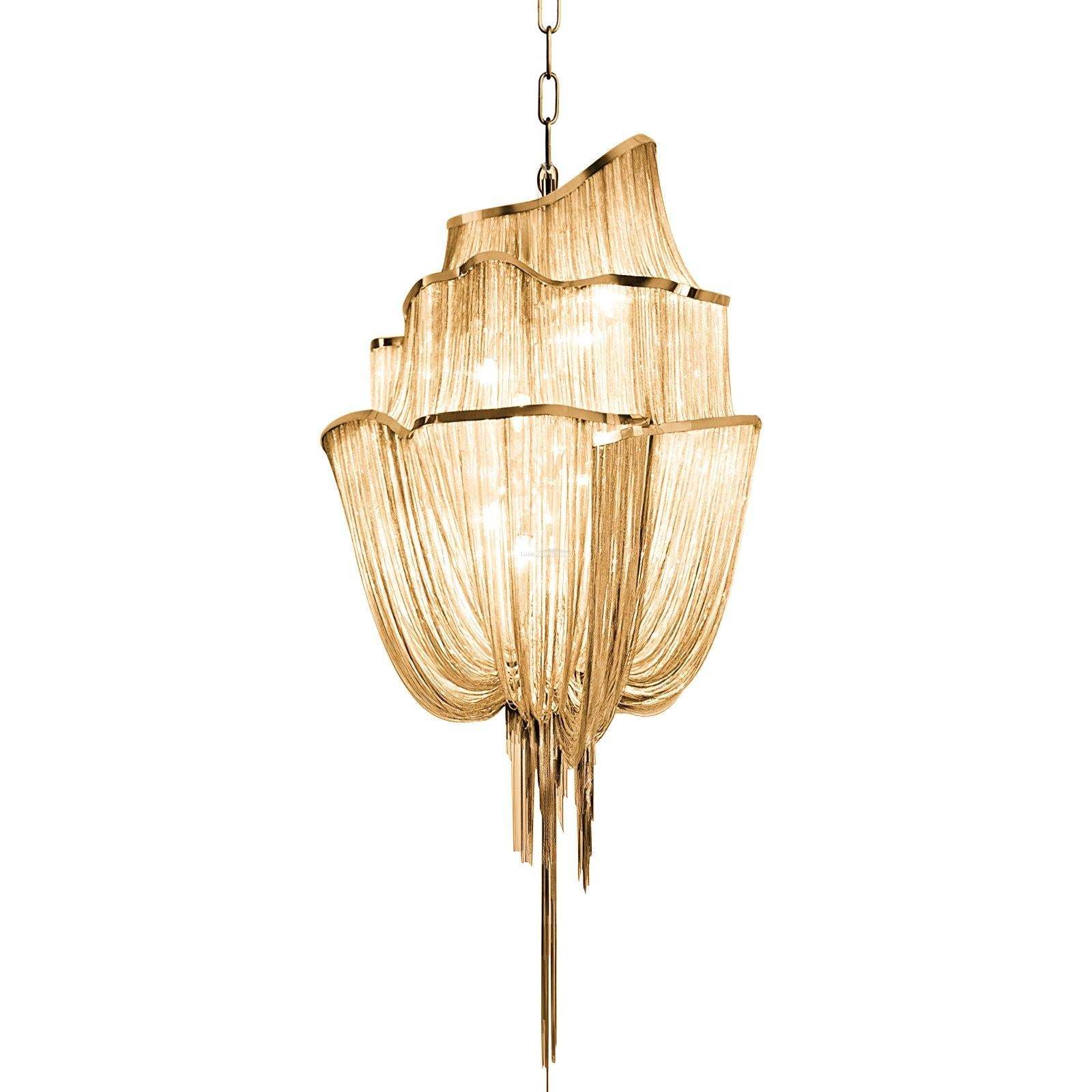 Shimmering Chandelier with Chains-Sylvia Space