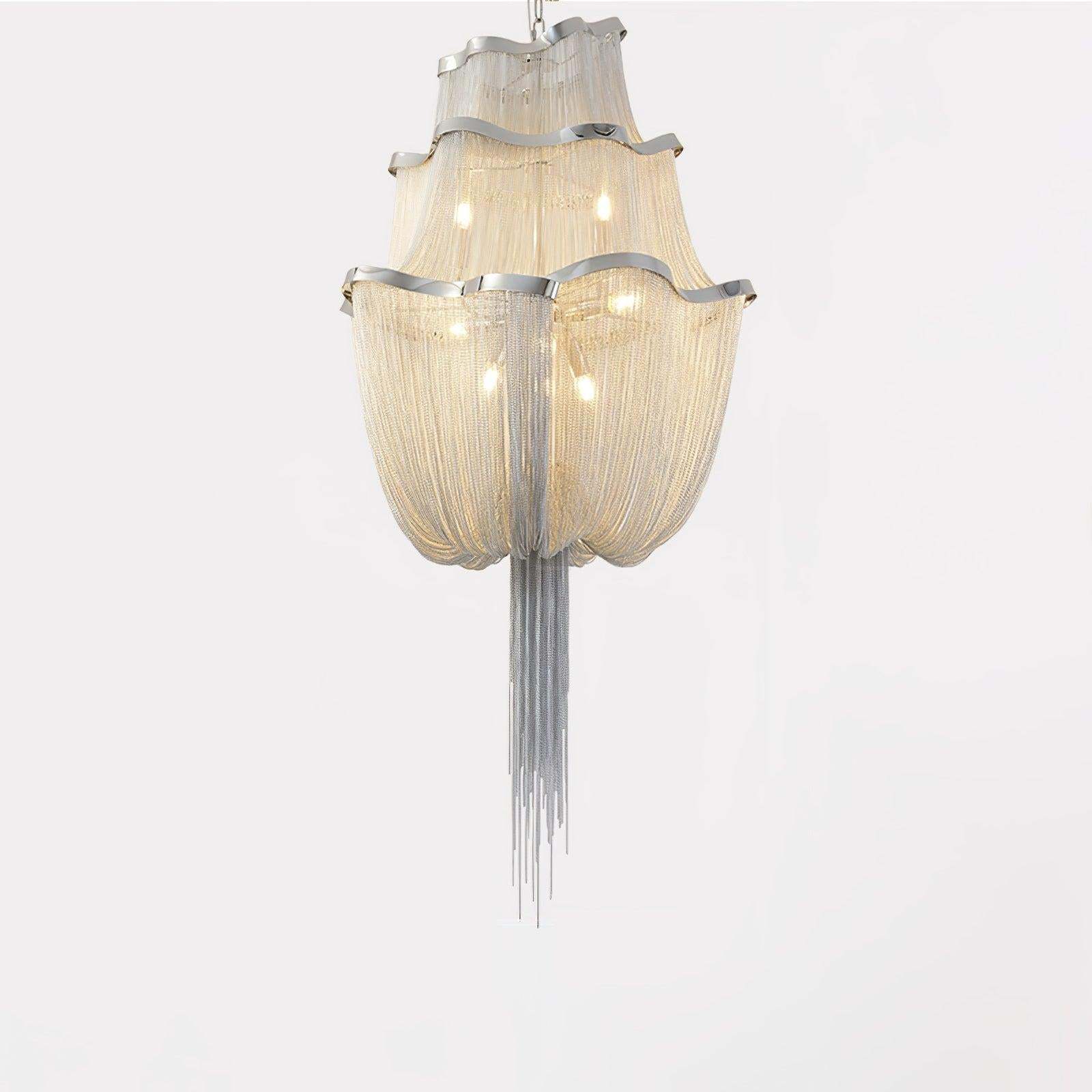 Shimmering Chandelier with Chains-Sylvia Space