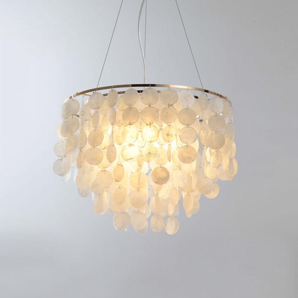 Shell Wind Chime Chandelier ∅ 19.7″-Sylvia Space