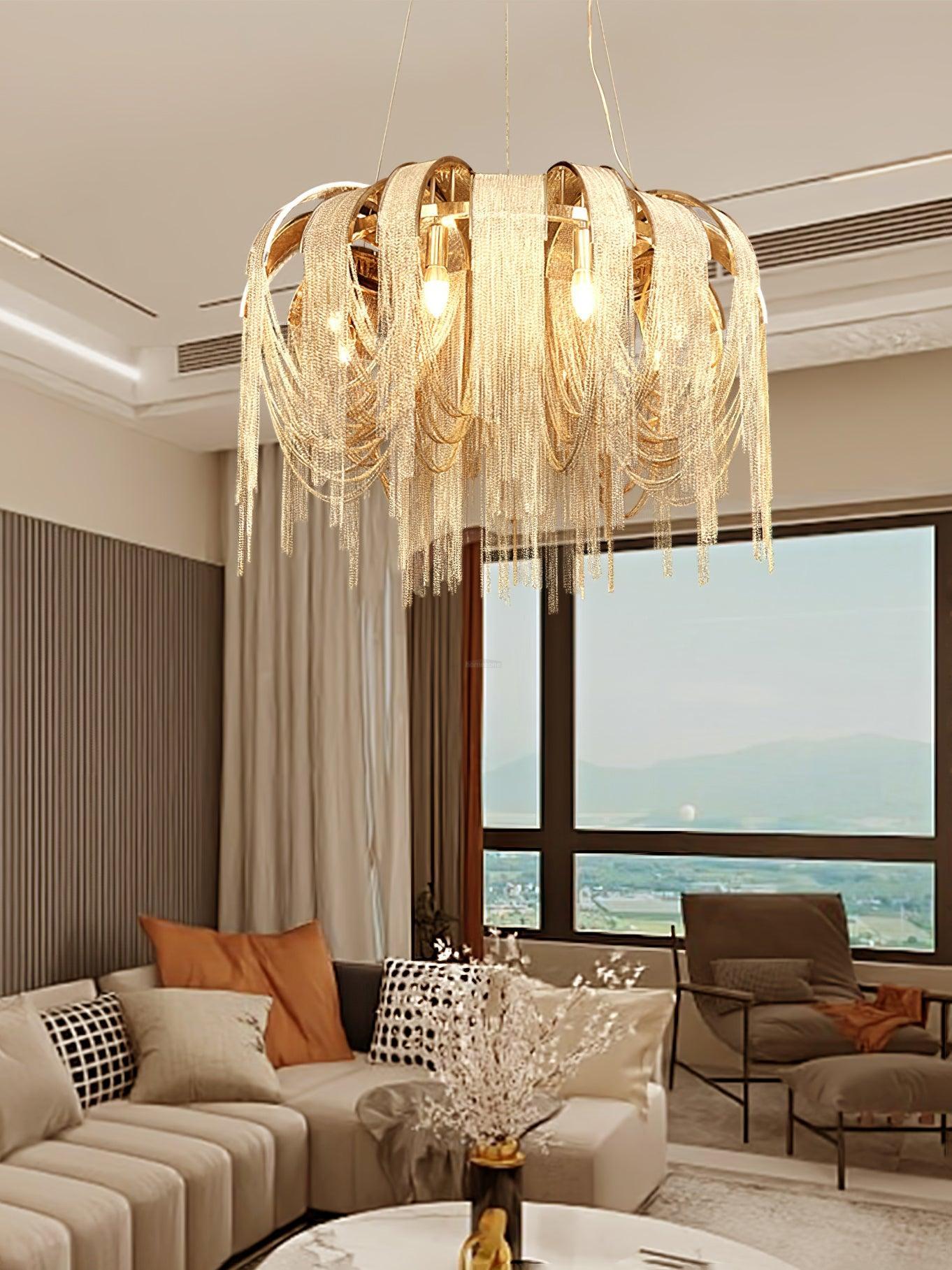 Length Chains Chandelier ∅ 23.6″-Sylvia Space