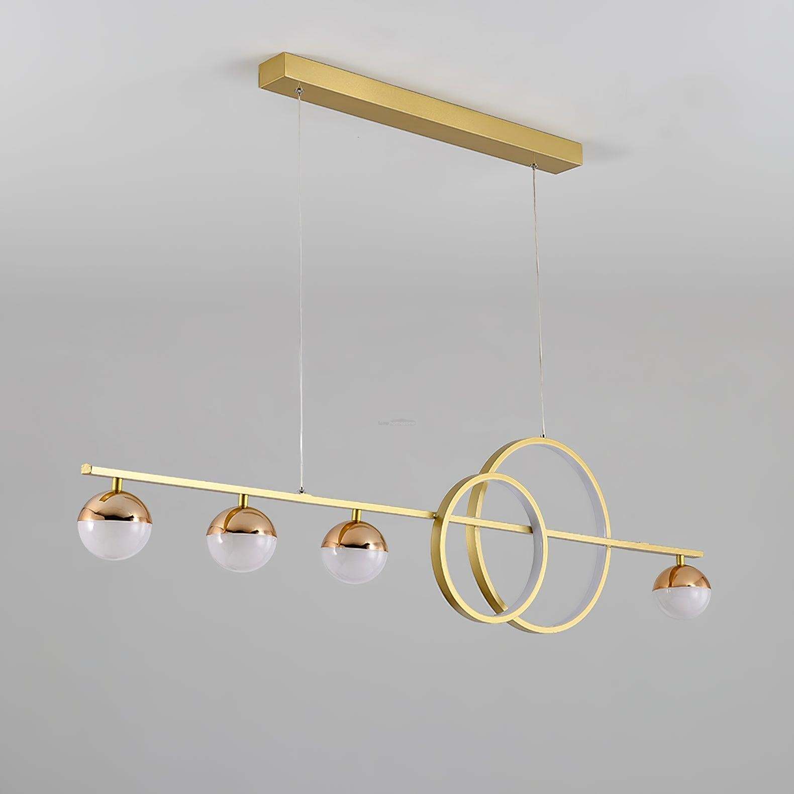 Brooklyn Double Circle Chandelier L 47.2″-Sylvia Space