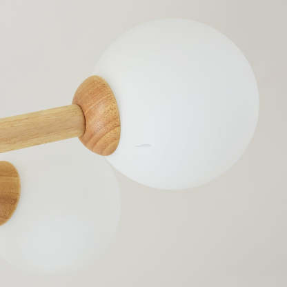Kozan Wooden Chandelier with 6/8/10/12 heads-Sylvia Space