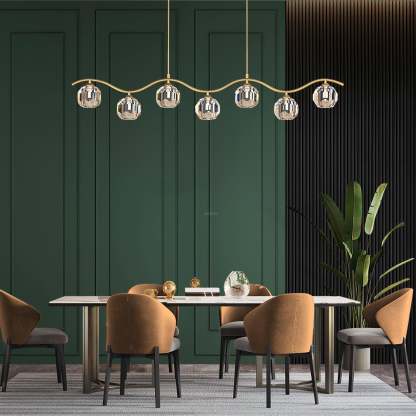 Eara Crystal Chandelier with 3/5/7 heads-Sylvia Space