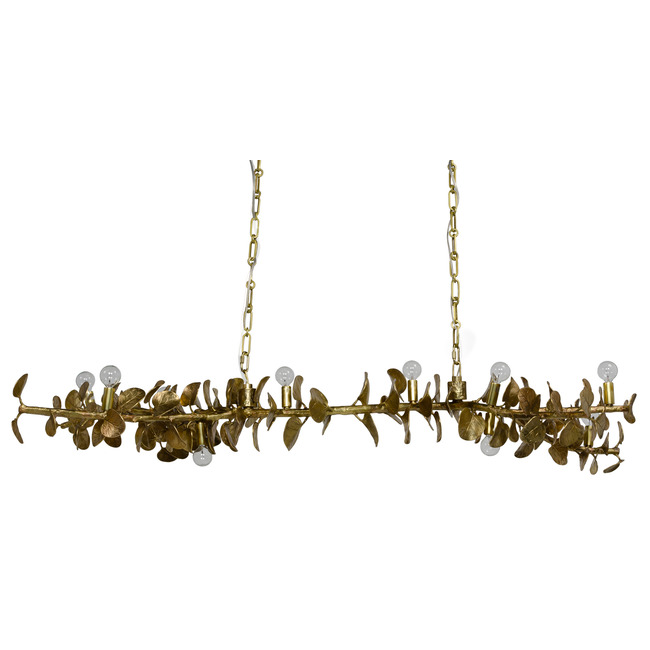 Eucalyptus Leaf Linear Chandelier