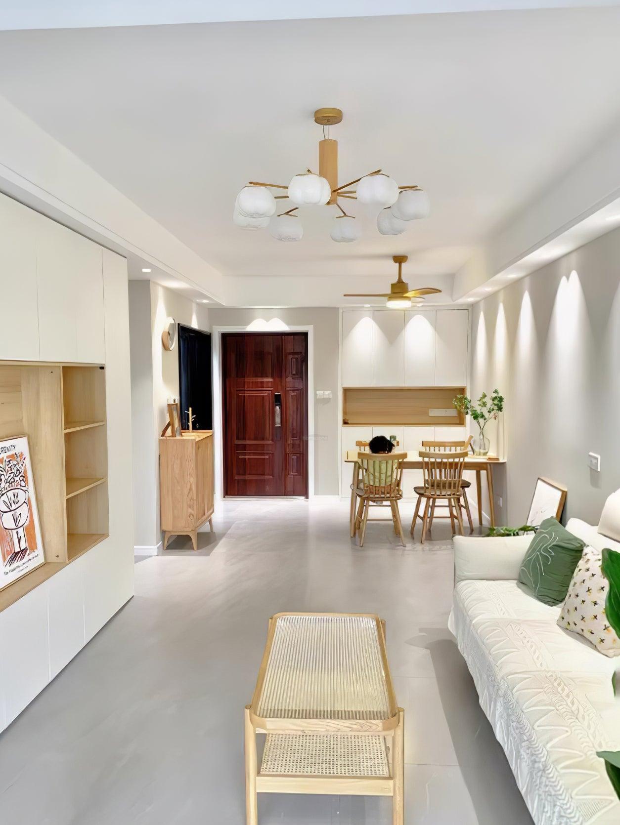 Cotton Balls Round/Linear Chandelier-Sylvia Space