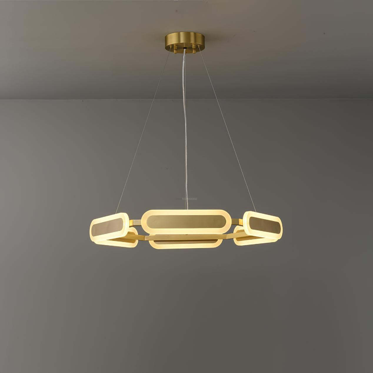 Swirl Chandelier ∅ 27.7″-Sylvia Space