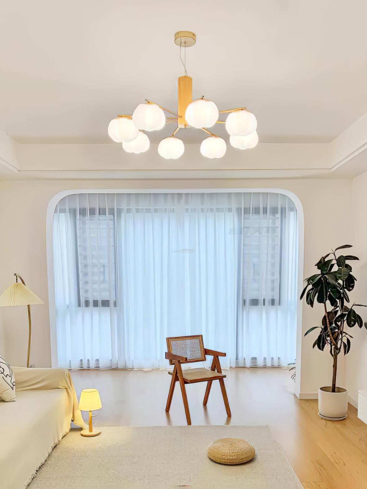 Cotton Balls Round/Linear Chandelier-Sylvia Space