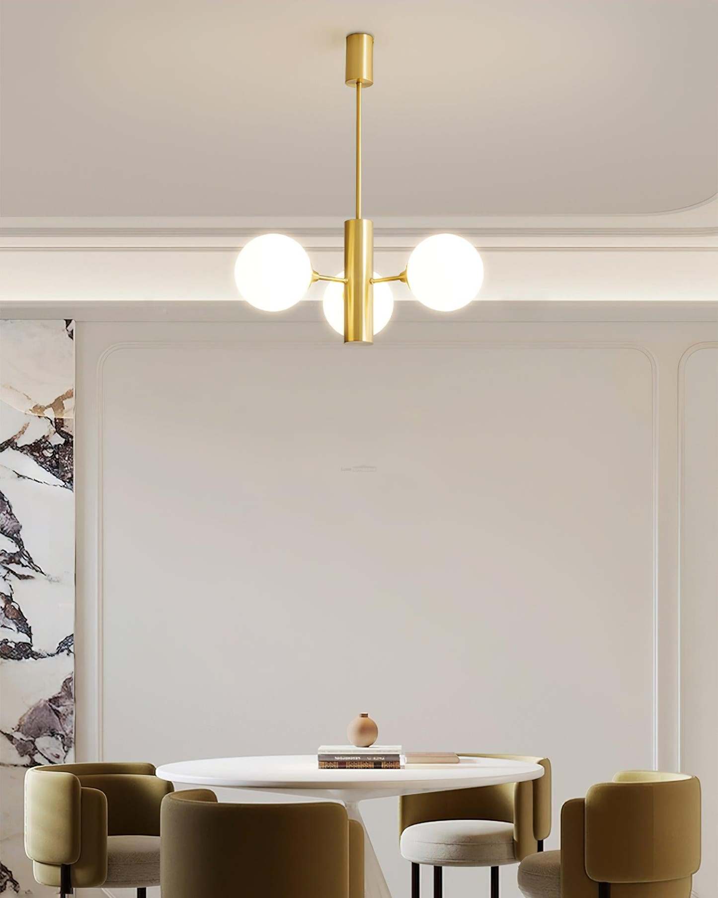Stella Brass Chandelier with 3/6/8 heads