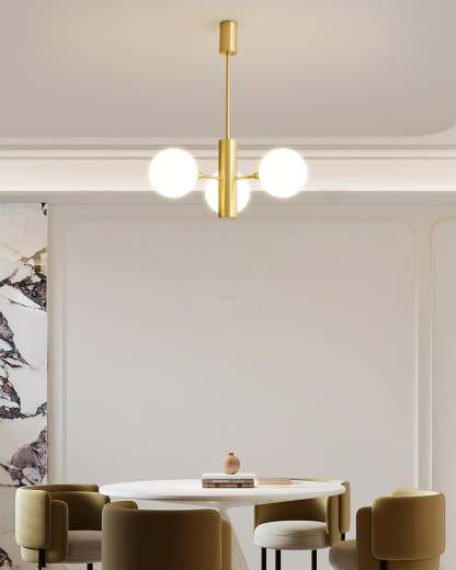 Stella Brass Chandelier with 3/6/8 heads