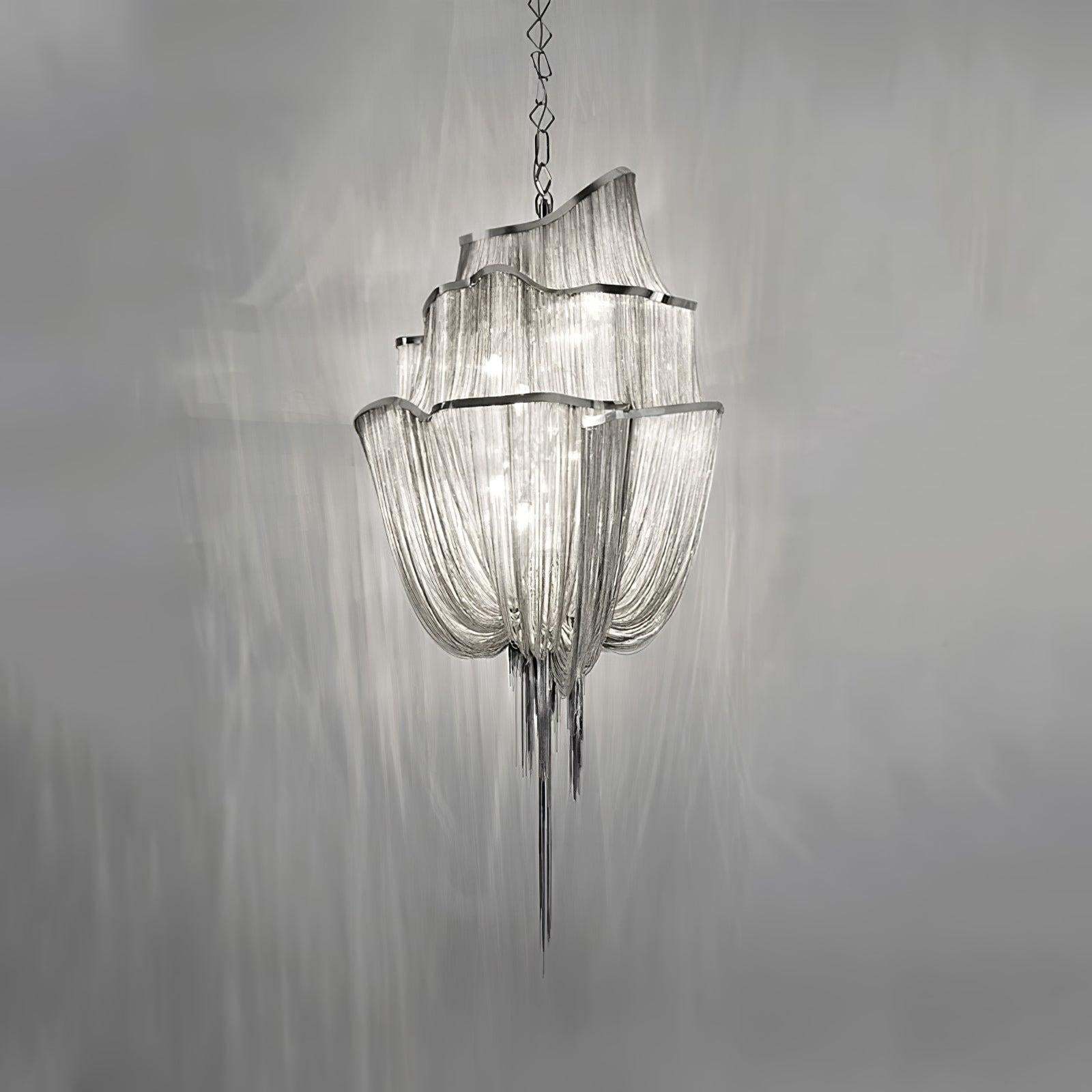 Shimmering Chandelier with Chains-Sylvia Space