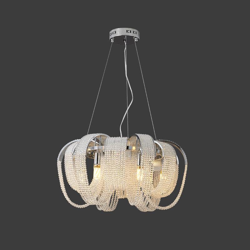 Mesh Crystal Chandelier with 1/6/9 heads-Sylvia Space