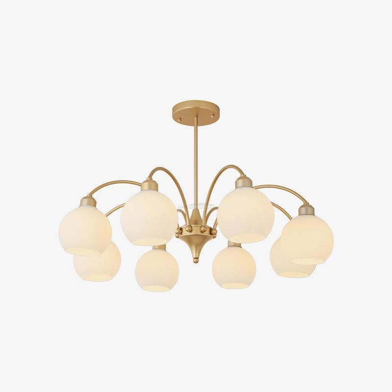 Sculptural Glass Chandelier with 6/8/10 heads-Sylvia Space