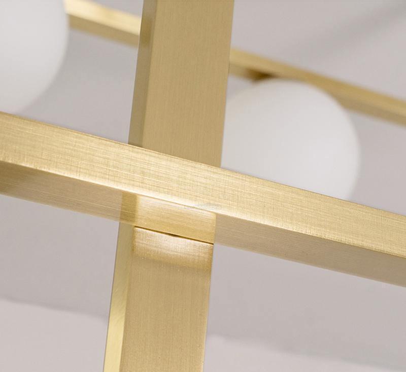 Mondrian Glass Ceiling Light L 47.2″-Sylvia Space