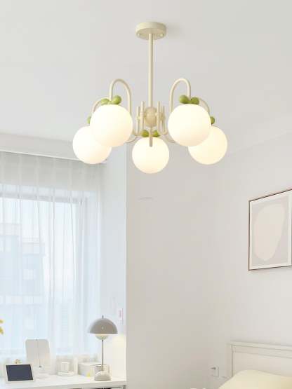 Cream Cherry Chandelier with 4/5/6/8 heads-Sylvia Space