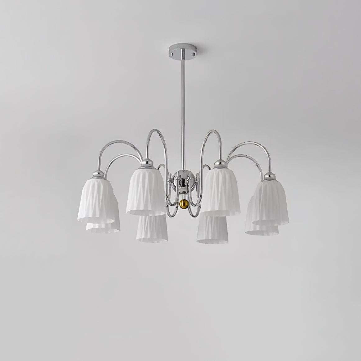Bauhaus Pleated Chandelier with 3/5/6/8 heads-Sylvia Space