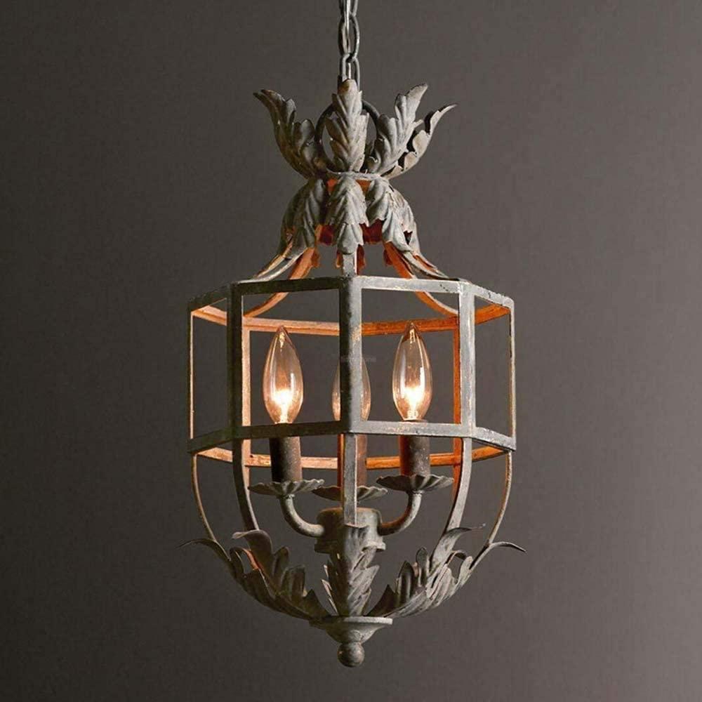 Lustre Retro Cage Chandelier Φ 11″-Sylvia Space