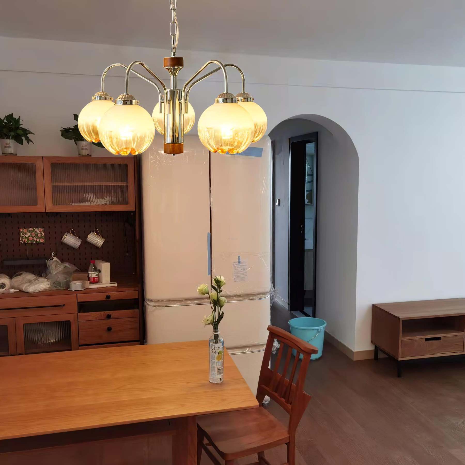 Flower Bud Chandelier ∅ 15.7″-Sylvia Space