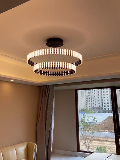 Hanging LED Chandelier ∅ 15.7″-Sylvia Space