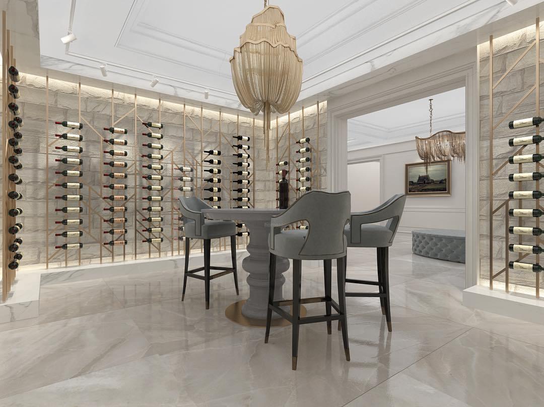 Shimmering Chandelier with Chains-Sylvia Space