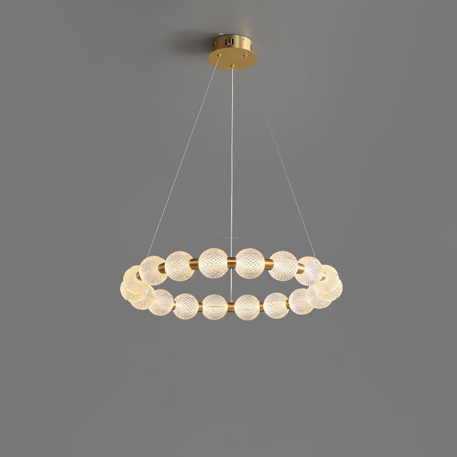 Pearl Ring Chandelier-Sylvia Space