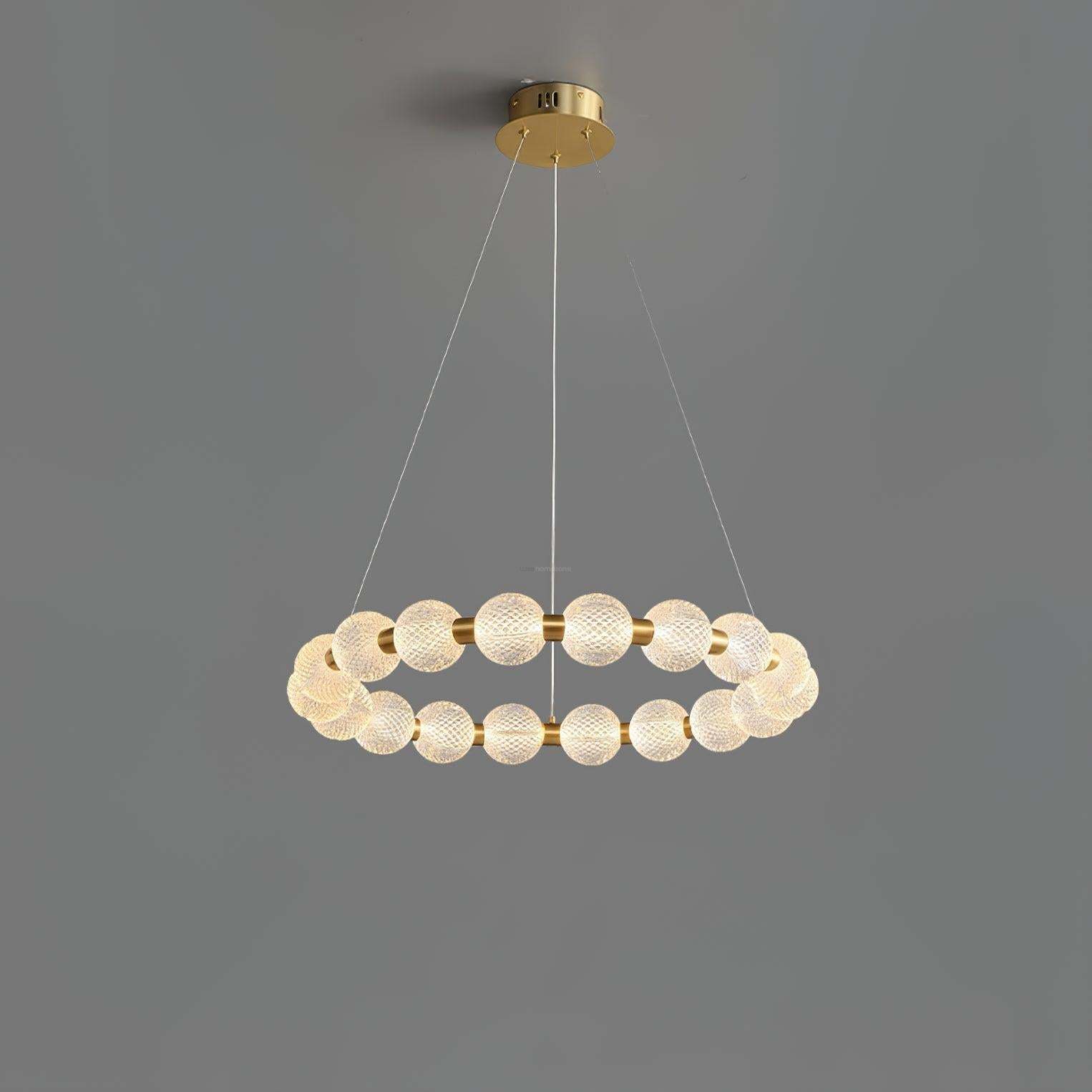 Pearl Ring Chandelier-Sylvia Space