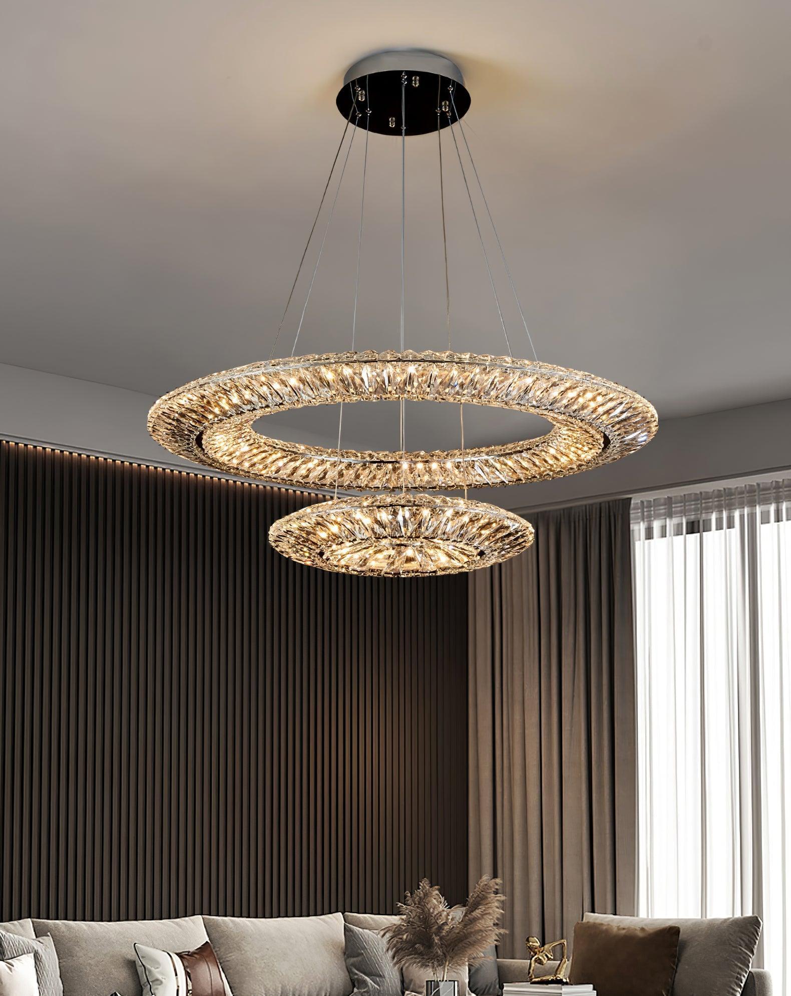 Tanager Geometric Round/Square Chandelier-Sylvia Space