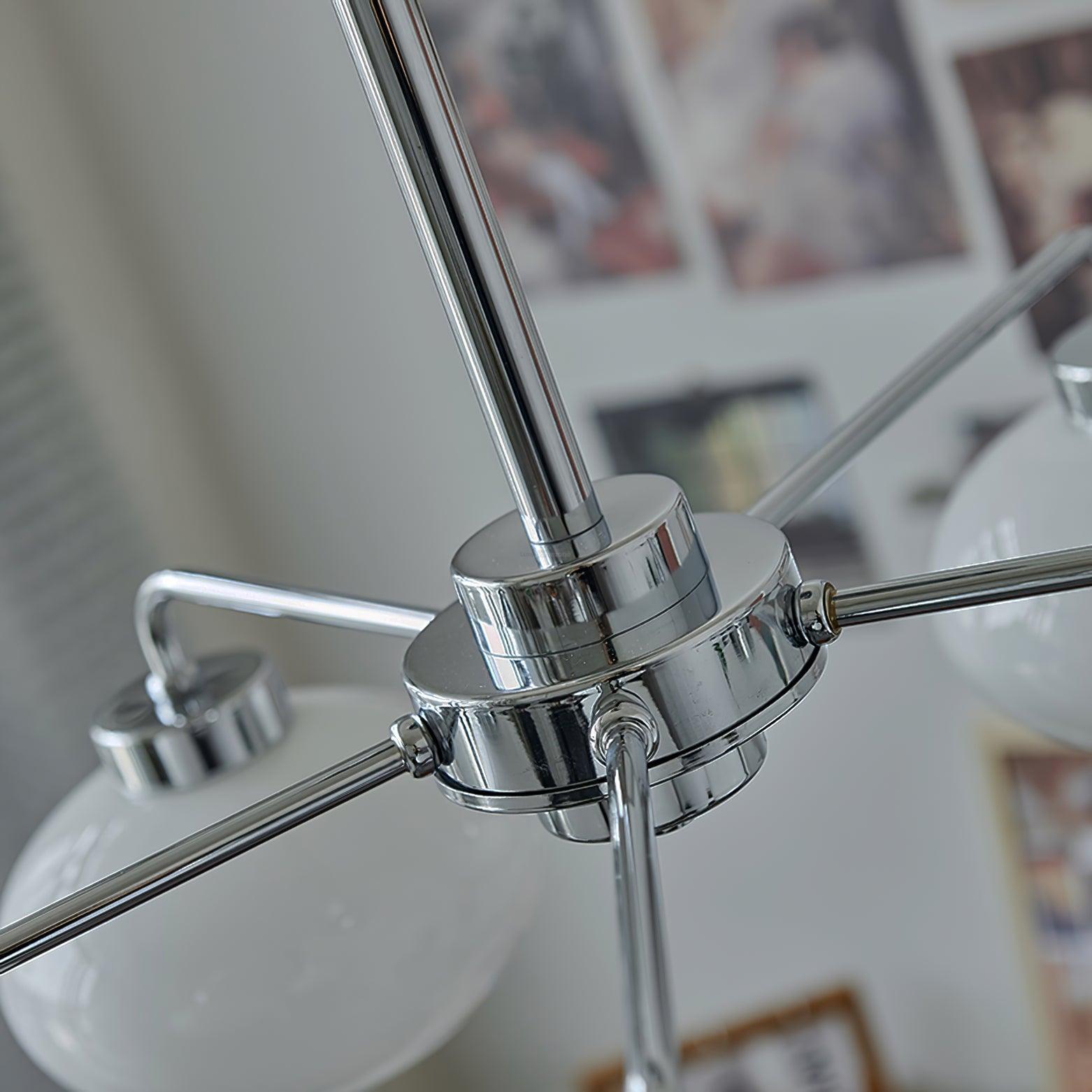 Oval Persimmon Chandelier ∅ 21.7″-Sylvia Space