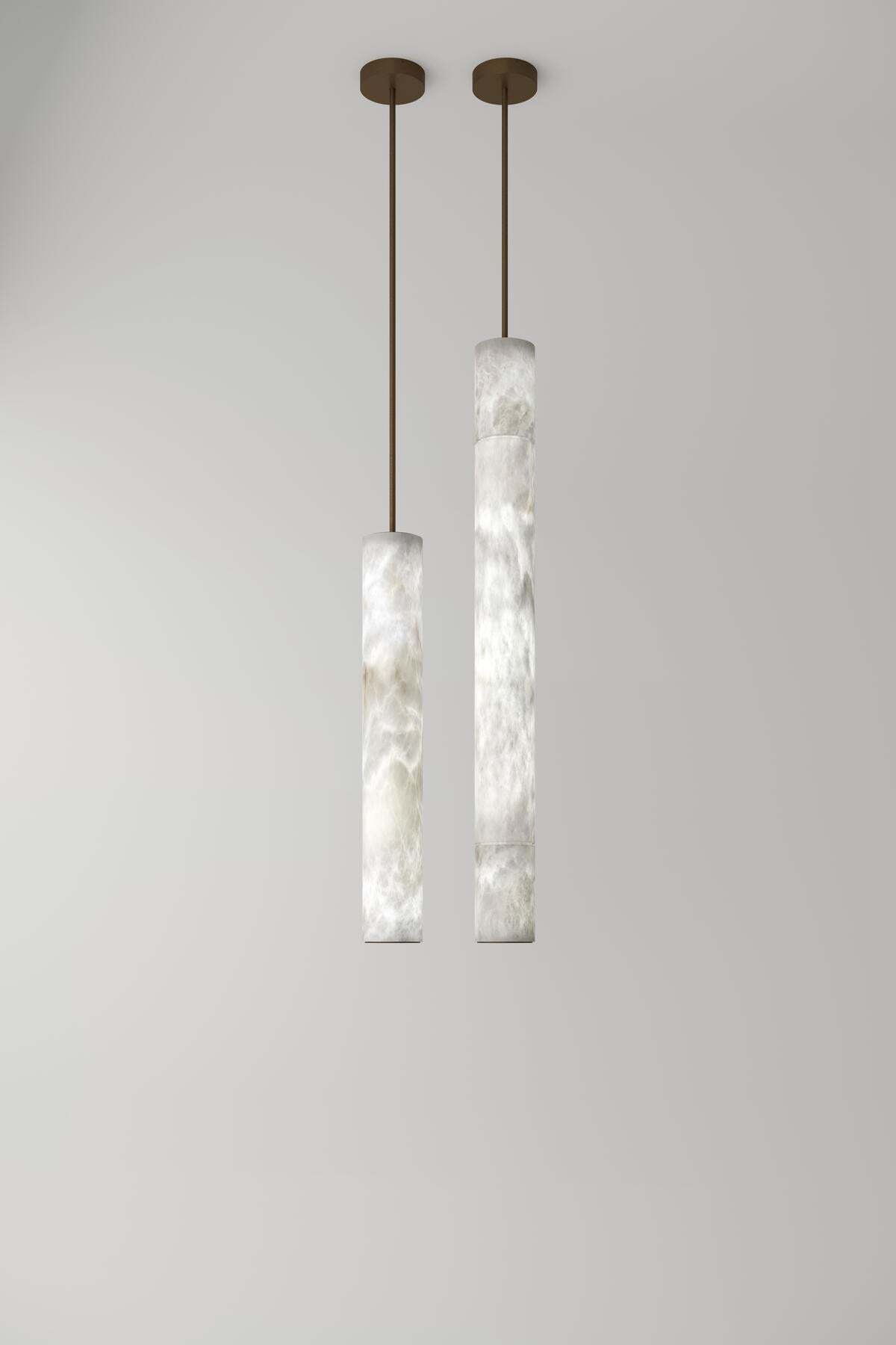 Bushra Alabaster Modern Indoor Kitchen Island Pendant Lighting