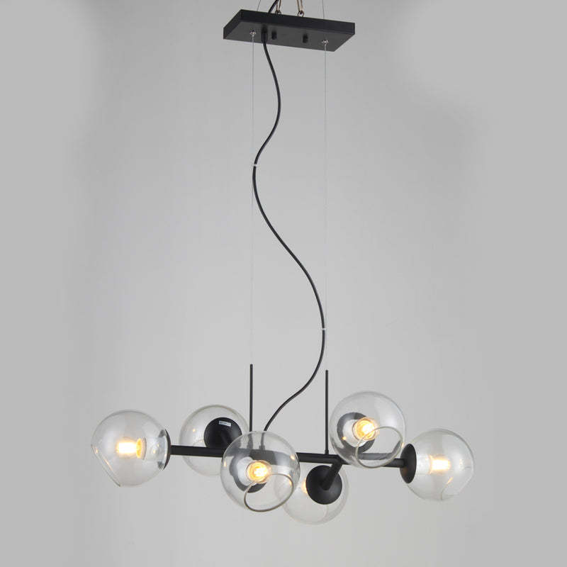 Branching Glass Globe Chandelier-Sylvia Space