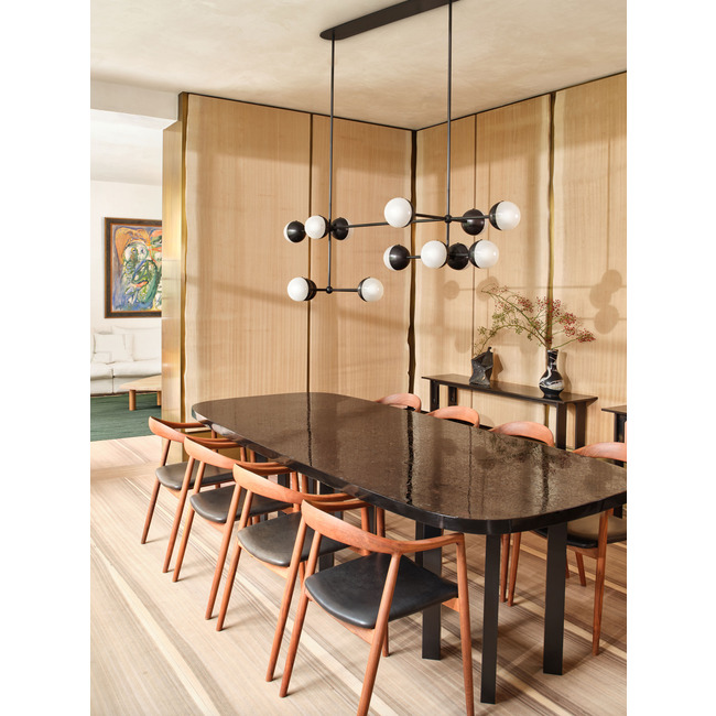 Molecule Linear Chandelier