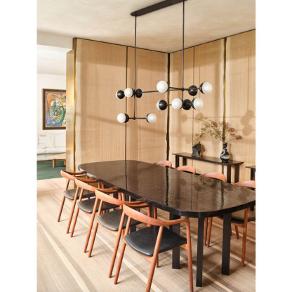 Molecule Linear Chandelier