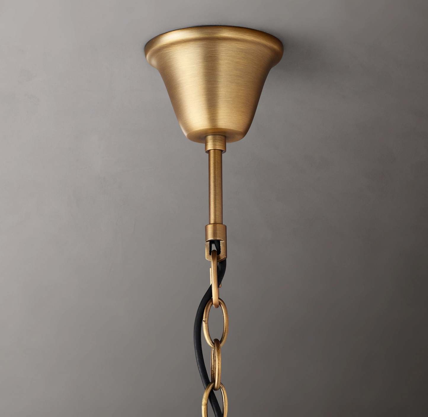 Rocco Iron & Crystal Round Chandelier 33''-Sylvia Space