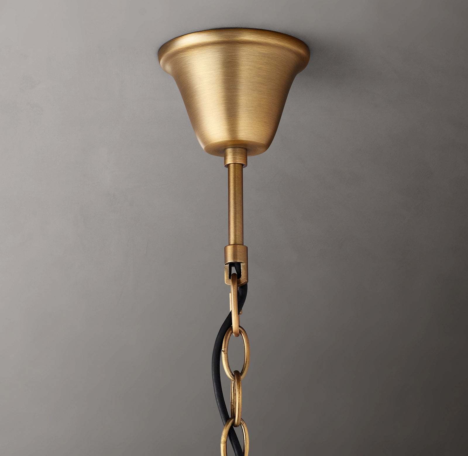 Rocco Iron & Crystal Round Chandelier 33''-Sylvia Space