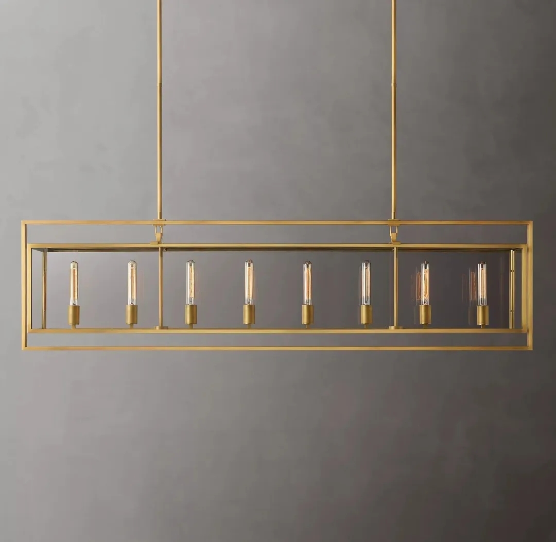 Michael Beck Rectangular Chandelier 72"
