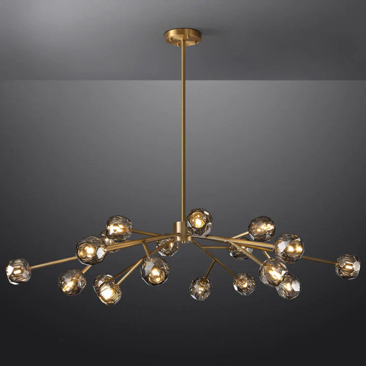 Bouble De Crystal Round Chandelier 60"