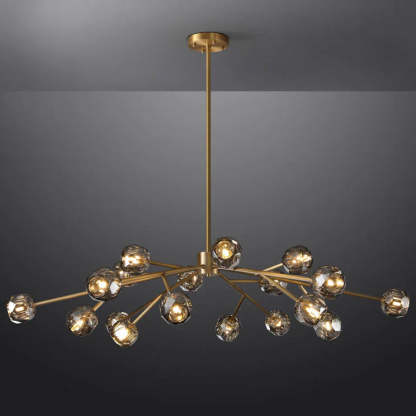 Bouble De Crystal Round Chandelier 60"