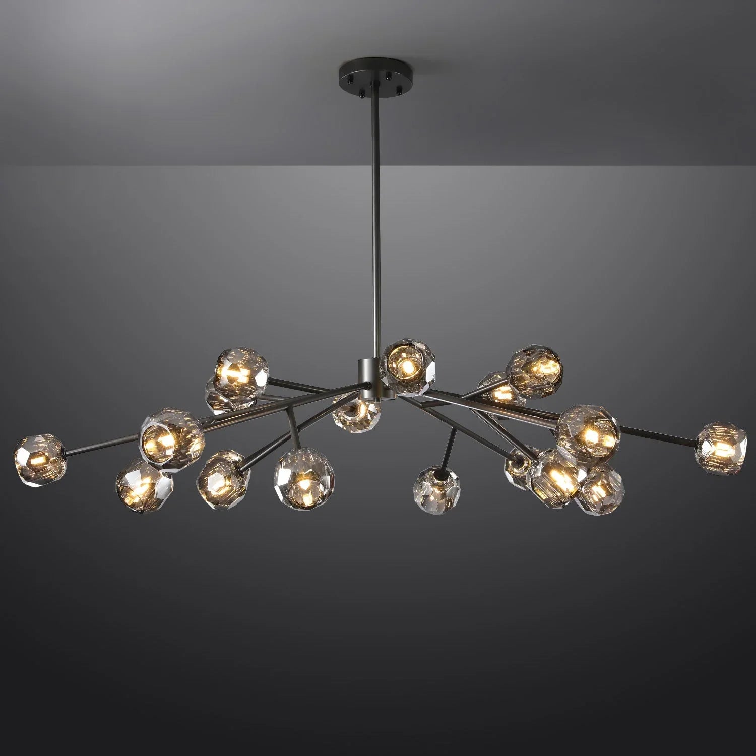 Bouble De Crystal Round Chandelier 60"