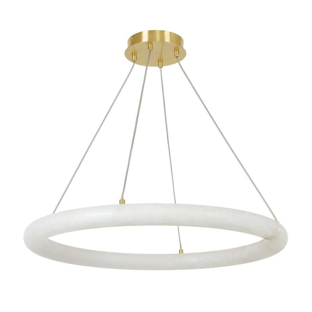 Alabaster Globle Round Chandelier-Sylvia Space