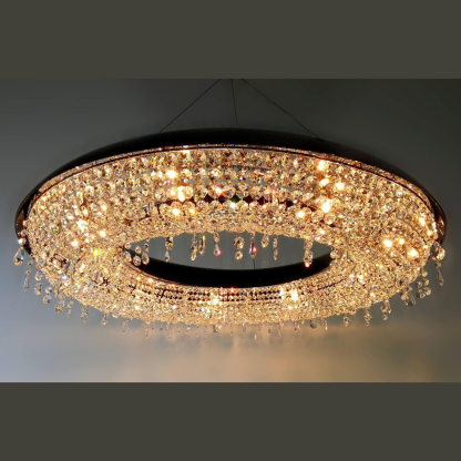 Black Glory Modern Glass Chandelier - Luchiante.-Sylvia Space