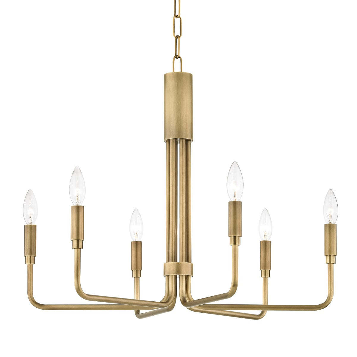 Brigitte Modern Brass Chandelier [2 Sizes] - Mitzi-Sylvia Space