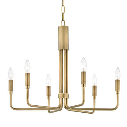 Brigitte Modern Brass Chandelier [2 Sizes] - Mitzi-Sylvia Space
