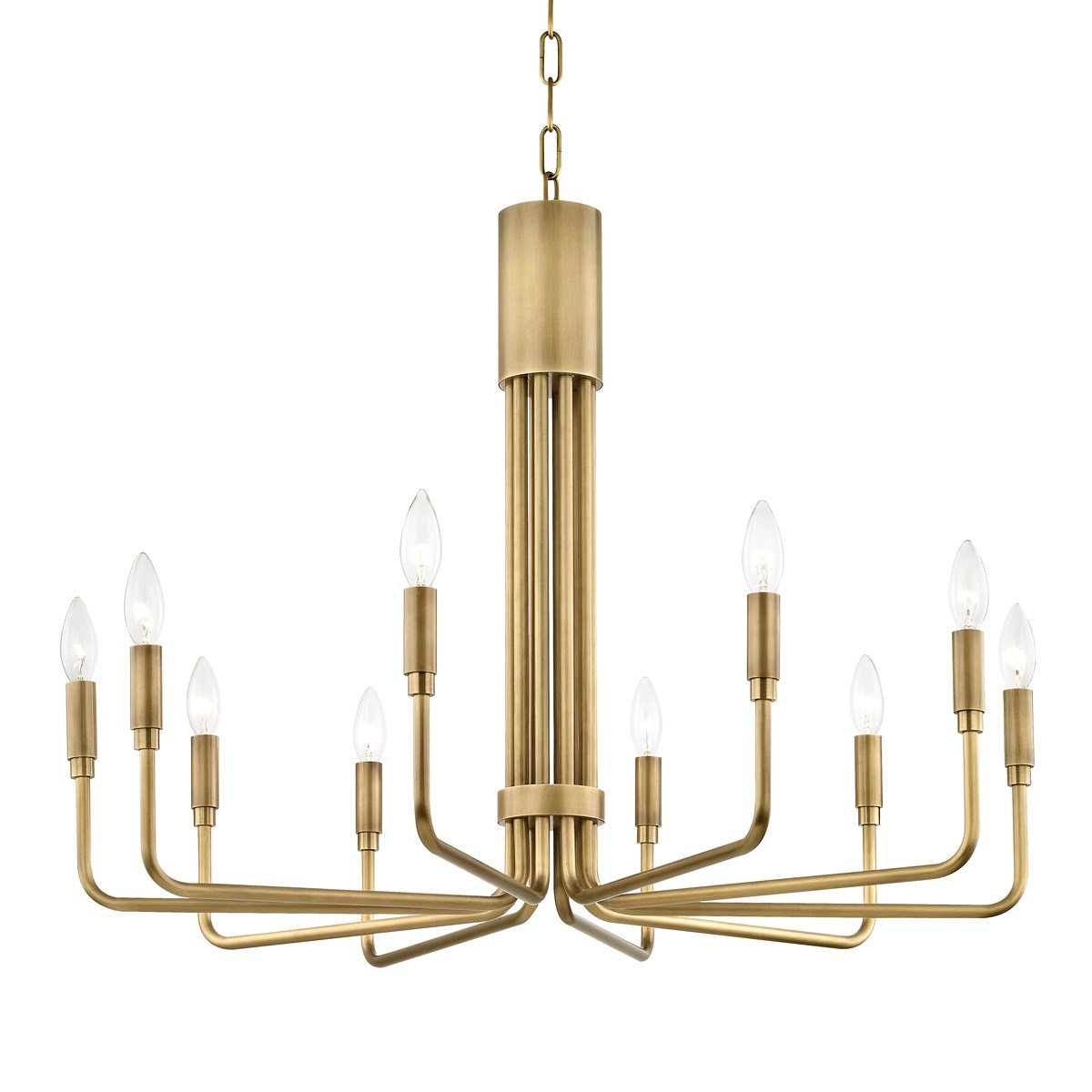 Brigitte Modern Brass Chandelier [2 Sizes] - Mitzi-Sylvia Space