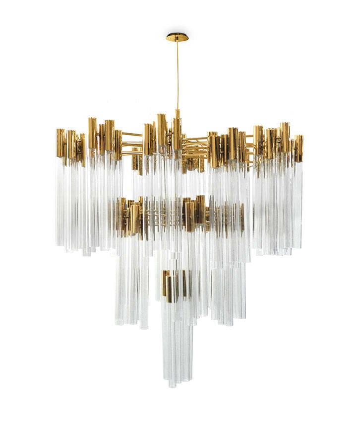 Burj 114 Light Crystal Modern Chandelier - Luxxu-Sylvia Space