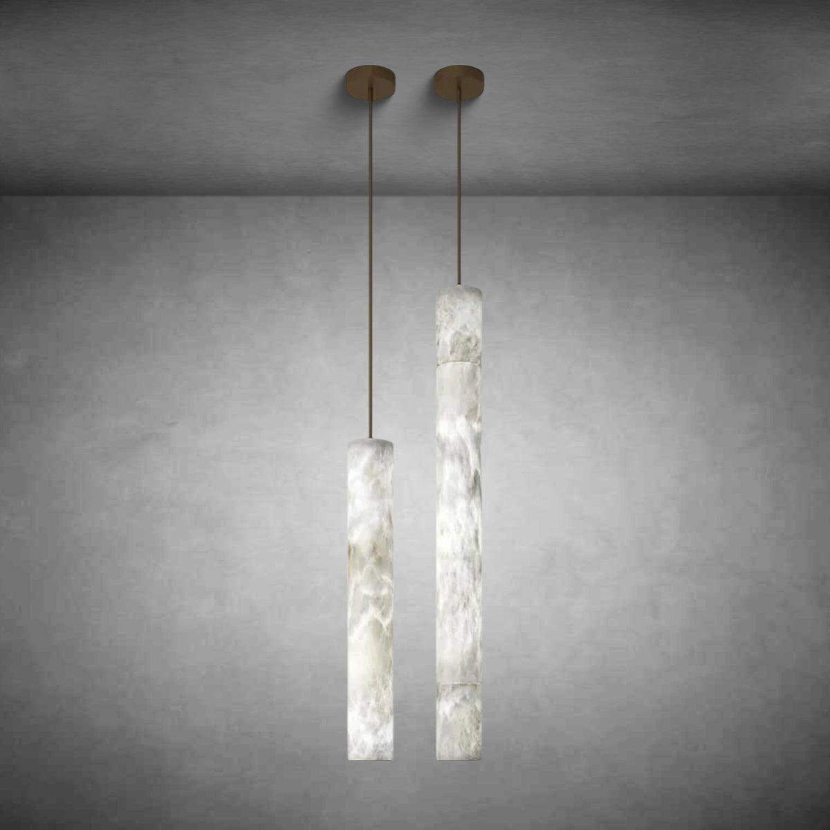 Bushra Alabaster Modern Indoor Kitchen Island Pendant Lighting