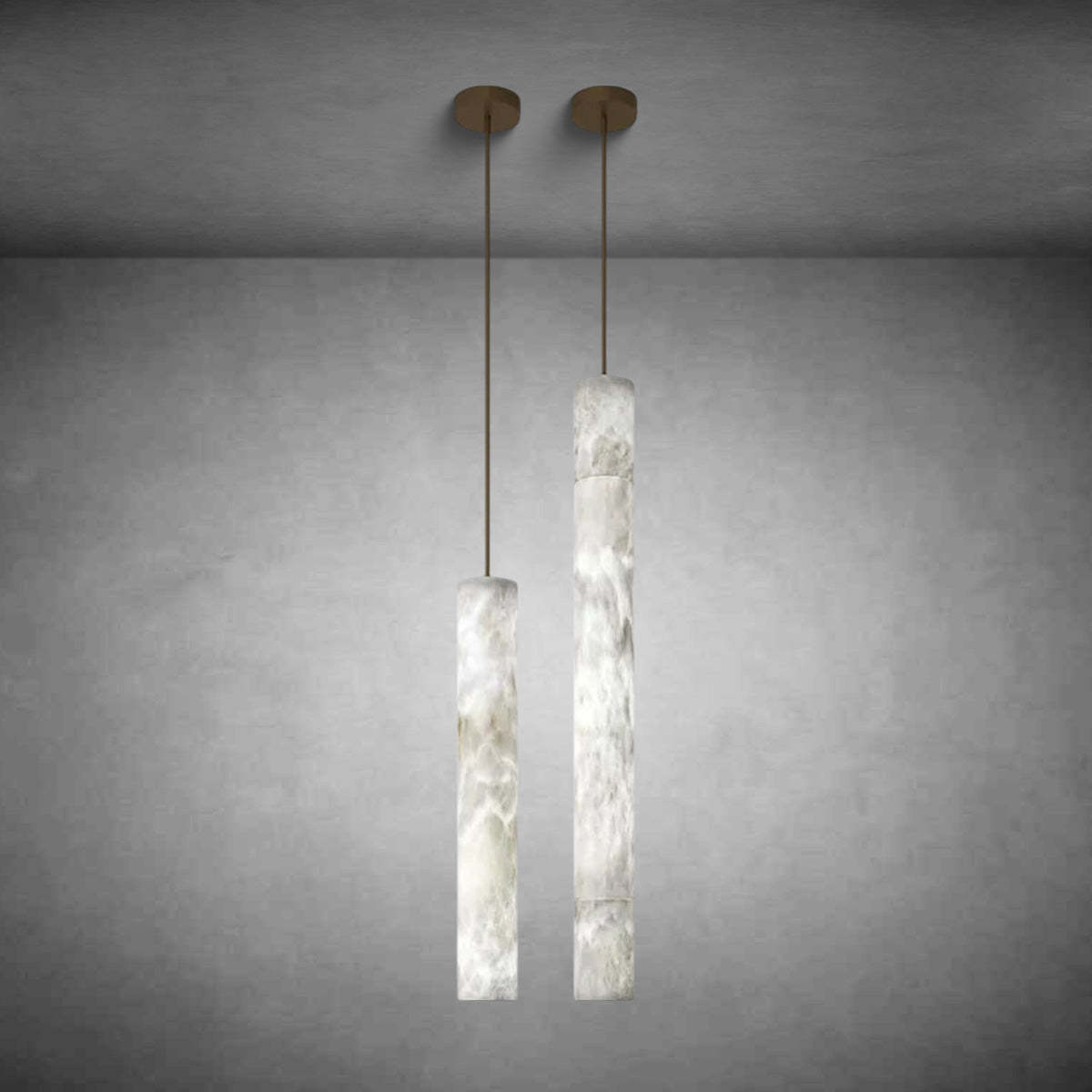 Bushra Alabaster Modern Indoor Kitchen Island Pendant Lighting