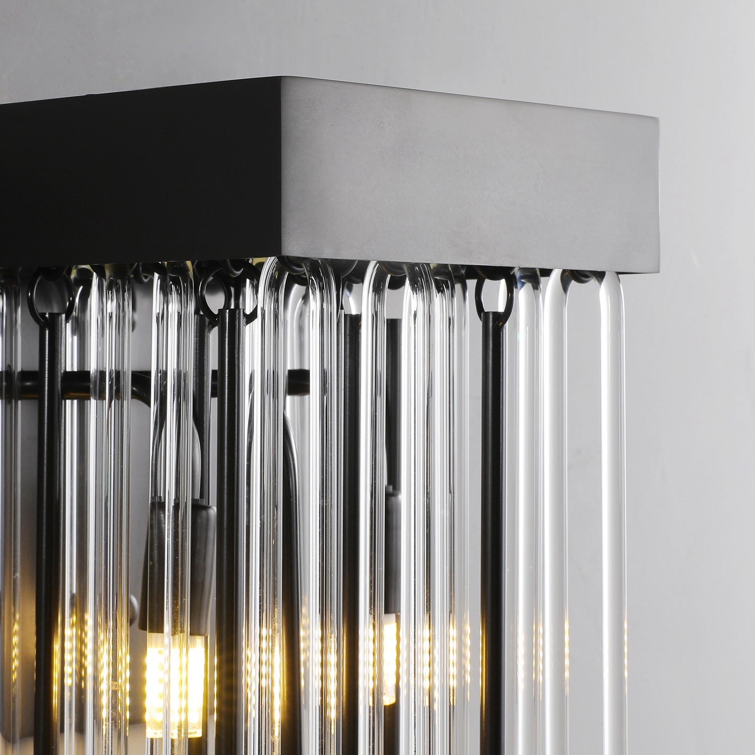 Cascade Glass Brass Wall Sconce-Sylvia Space