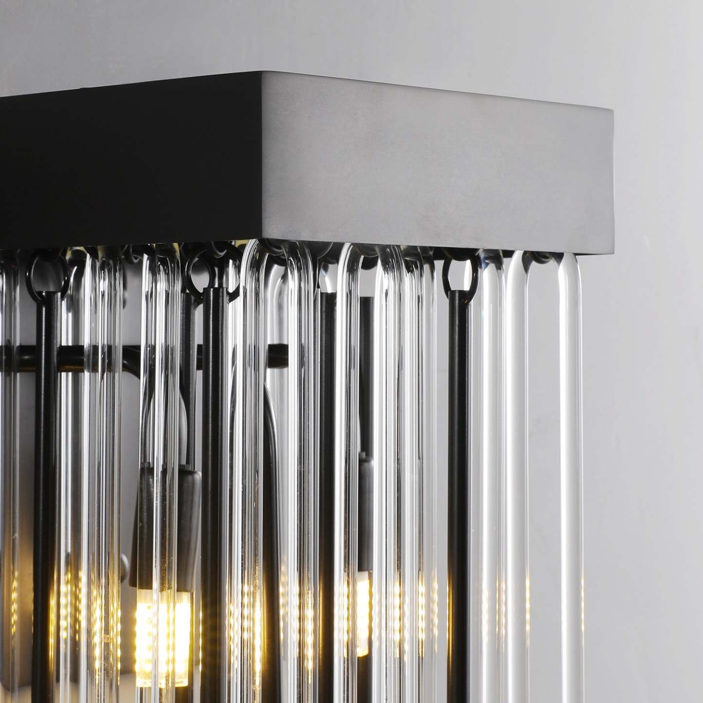Cascade Glass Brass Wall Sconce-Sylvia Space